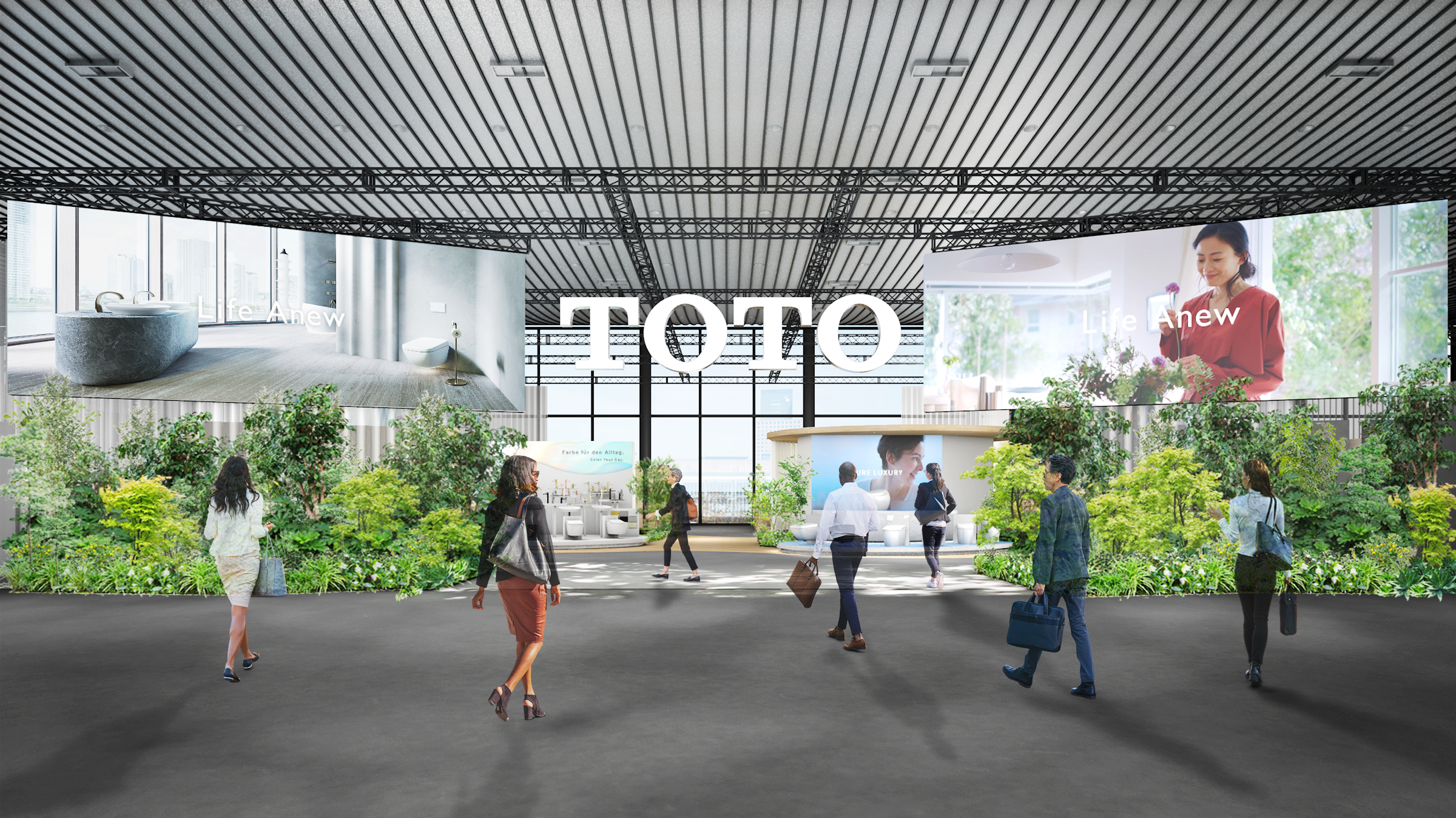 TOTO booth (illustrative)